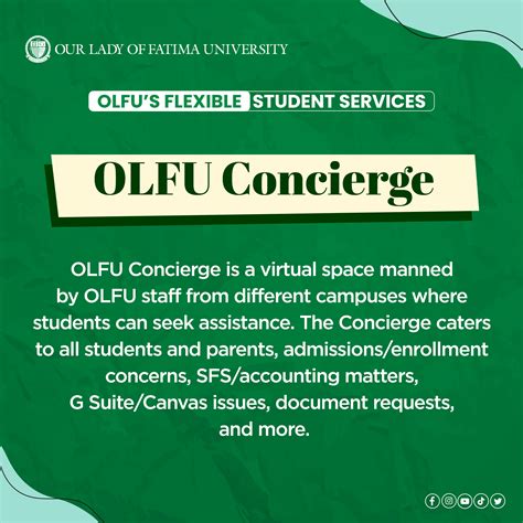 The OLFU Concierge: .